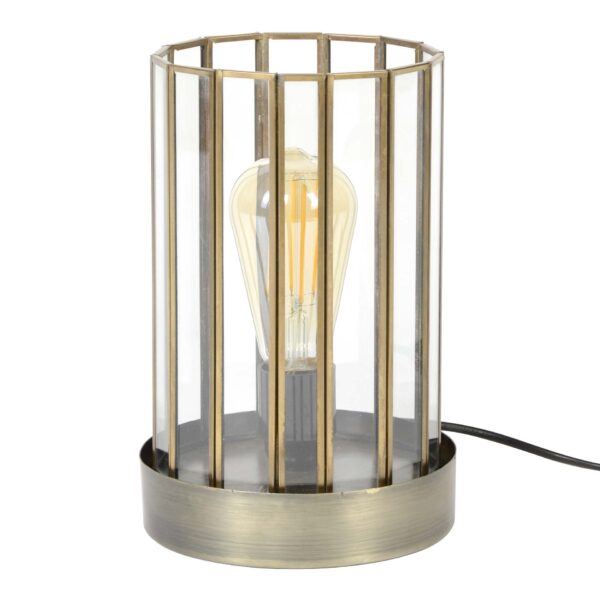 0036-42ad-42b5-9491-d98efae3064d.jpg D - Hoyz - Industriele Tafellamp - Vintage Metaal - Tafellamp Cylinder Vorm
