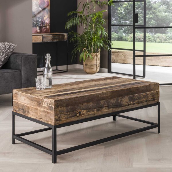 00b4-9fbb-4b4f-942b-8fe879db6a25.jpg D - Hoyz - Salontafel Lodge - Gerecycled Hout - Rechthoekig - 120x60cm