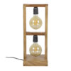 D - Hoyz - Tafellamp Industrieel - 2L Modulo Houten Frame