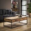 D - Hoyz - Salontafel Float met Lades - Hardhout  - 120x60cm