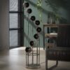 D - Industriele Vloerlamp - 8 Lampen - Spiralo - Vintage - Zwart