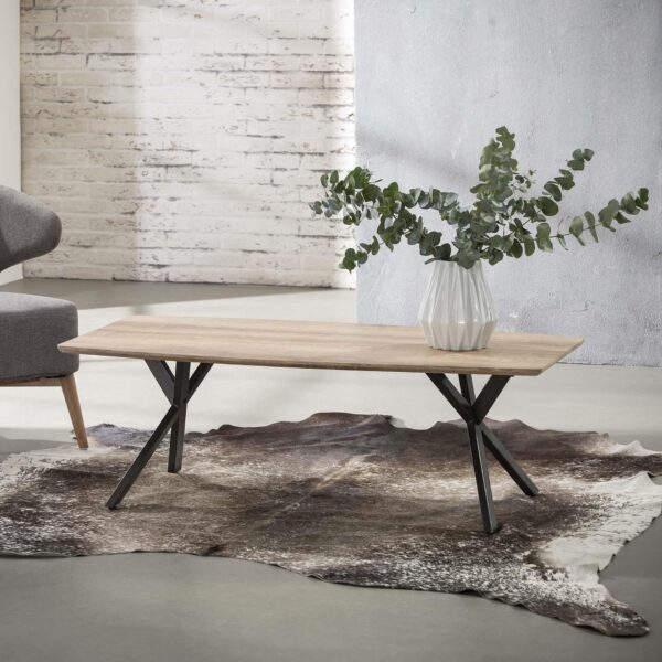 08f0-2e7e-4085-8bfb-15a169fde6b8.jpg D - Hoyz - Salontafel MDF - Ovaal blad - Antieke finish - 120CM