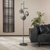 D - Hoyz - Vloerlamp Rock - 3 Lampen - Zwart/Grijs - 47x47x170