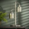 0900-abe7-4aa6-b214-65d17de3ea7b.jpg D - Hoyz - Tafellampen Harbor - Dubbele Tafellamp - Vintage Lamp - Metaal en Glas