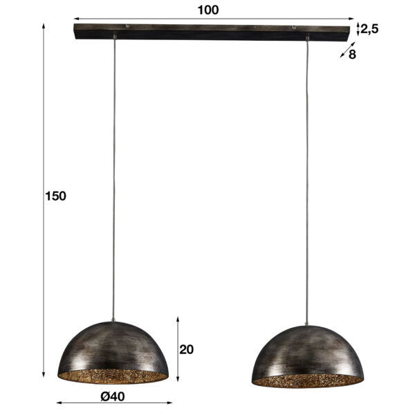 0b1e-bcae-4011-86ca-2280c9878b71.jpg D - Hoyz - Hanglamp Old Silvery - 2 Lampen - 110x40x150 - Zilverkleurig