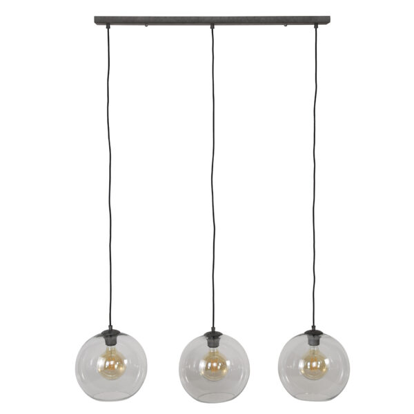 0bd5-f612-4f1f-adbb-7f7a16efc824.jpg D - Hoyz - Hanglamp Sphere Helder Glas - 3 Lampen - Ø30 - 120x15x30