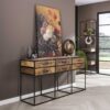 0ea4-e396-458e-ba78-d8b5963159ac.jpg D - Hoyz - Dressoir Float met 6 Lades - 160cm Breed - Hardhout