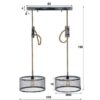0fe1-99eb-486a-8fa6-1fb13b572710.jpeg D - Hoyz - Hanglamp - 2x Ø40 cm mesh - Verstelbaar Touw - Rond