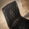 D - Hoyz - Stoel Vintage - Antraciet - Kruispoot - 2 Stuks
