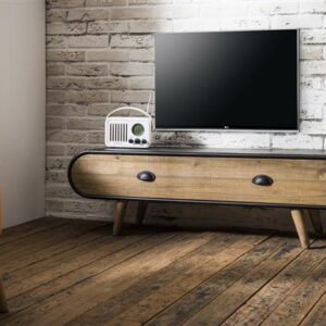 D - Hoyz - TV-meubel Trunk - 120cm - Zwart, Bruin