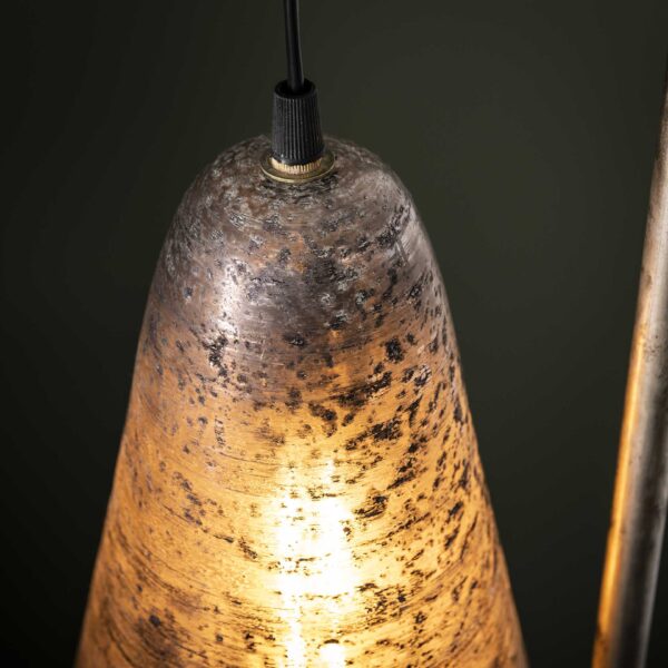 D - Vloerlamp Industrieel -  1 Lamp Wikkel - Burned Glass