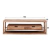 D - Hoyz - TV-meubel Sahara 140cm - Mangohout - Bruin