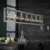 D - Hoyz - Hanglamp - 7 Armatuur Punten - Stalen Frame - Vintage Look - Serie Steps
