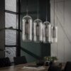 D - Hoyz - Hanglamp - 4xØ15 - Van Glas en Geperforeerd Staal