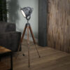 1a18-e63c-4dca-82fb-10daffcd5798.jpg D - Hoyz - Vloerlamp Industrieel - Iron - Houten Statief - Driepoot