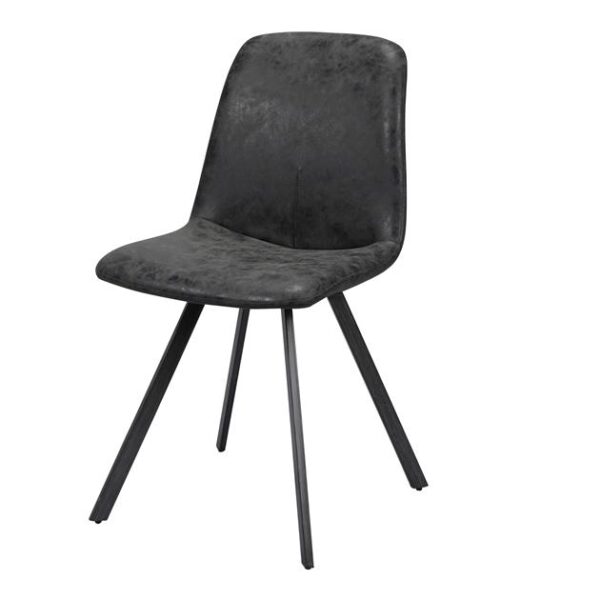 D - Hoyz - Eetkamerstoel Zwart - 4 Stuks