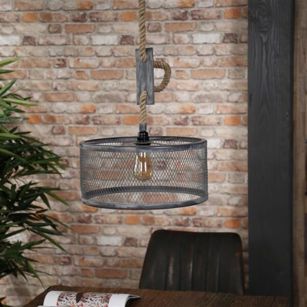 D - Hoyz - Hanglamp - Ø40 cm mesh - Verstelbaar Touw - Rond