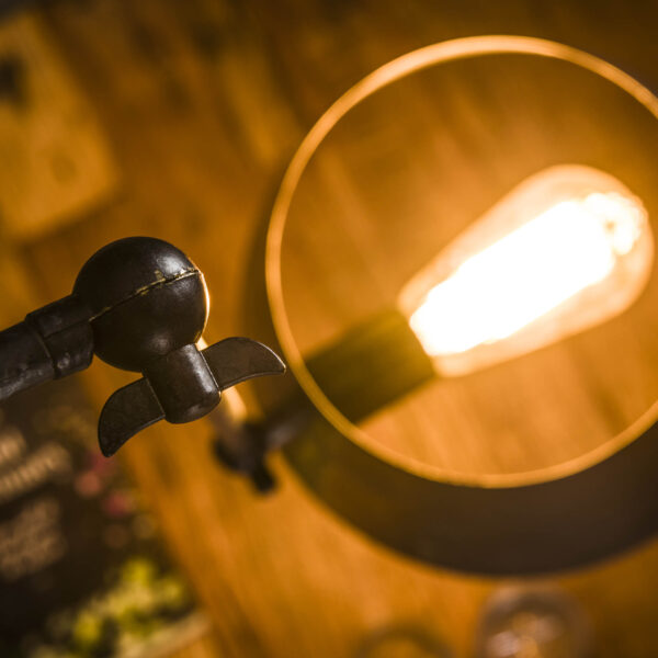 D - Hoyz - Hanglamp met 1 lichtpunt - Staal met Charcoal finish - Kinetic lamp Ø25 - in hoogte verstelbaar - Industriële Hanglamp voor woonkamer of eetkamer