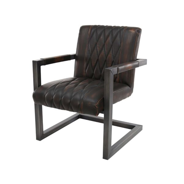 1bb9-55f2-4dfa-8f5c-dcf5a9d24626.jpg D - Hoyz - Fauteuil Vintage - Bruin - 2 Stuks