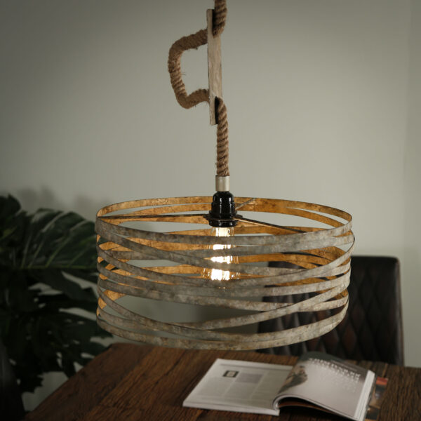 D - Hoyz - Industriele Hanglamp - Ø40 - Twist Touw
