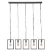 D - Hoyz - Hanglamp - 5 Metalen Hanglampen - Modern Industrieel - Diverse Hoogte