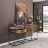 1dc8-3c62-48bd-a9a5-9a0537370b69.jpg D - Hoyz - Dressoir Float met 6 Lades - 160cm Breed - Hardhout