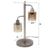 2072-d5ac-4923-a92f-c474804bff9b.jpeg D - Hoyz - Tafellampen Harbor - Dubbele Tafellamp - Vintage Lamp - Metaal en Glas