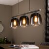 D - Hoyz - Hanglamp Grey Shaded - 3 Lampen - 97x23x150