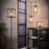 D - Hoyz - Hanglamp Cubic Getrapt - 3 Lampen - Grijs/Zwart
