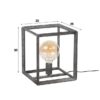 24f1-f154-4ccf-8d26-f3285a6b0c7b.jpeg D - Hoyz - Tafellamp Industrieel - 45 Graden Buis - Frame - Grijs/Zwart