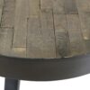 D - Hoyz - Salontafel Teca - Ø60 met Opstaande Rand - Hout - 60x60x43
