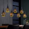 D - Hoyz - Hanglamp - 7xØ15 Druppelvormige Metalen Hanglampen - Transpart