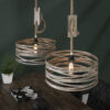 D - Hoyz - Industriele Hanglamp - 2xØ40 - Twist Touw