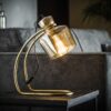 28c5-089b-430f-a340-4d1b699b9d36.jpg D - Hoyz - Tafellamp Sledepoot - Vintage Taffellamp - Industrieel - Metaal en Glas