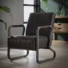 D - Hoyz - Fauteuil Vintage - Curved Frame - Bruin
