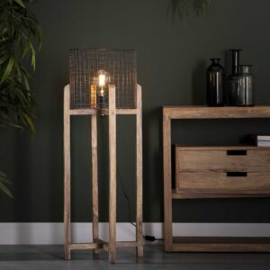 2c86-81a1-49db-8931-f02a290a9cb2.jpg Industriele Vloerlamp - Gaaskap Support - Houten Frame - Grijs