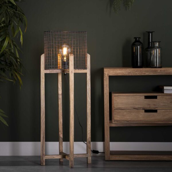 2c86-81a1-49db-8931-f02a290a9cb2.jpg Industriele Vloerlamp - Gaaskap Support - Houten Frame - Grijs