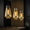 2e10-1681-47b3-916c-d6f4f8ae0bd1.jpg D - Hoyz - Hanglamp met 3 druppelvormige lampen - Amberkleurig glas - 150cm
