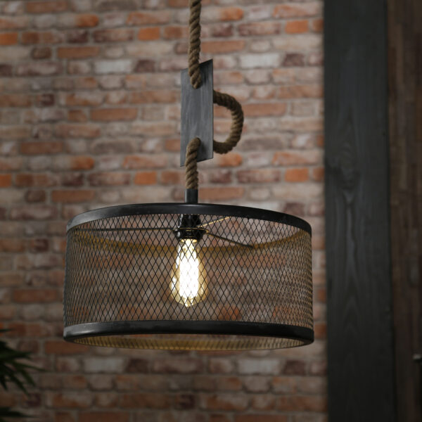 D - Hoyz - Hanglamp - Ø40 cm mesh - Verstelbaar Touw - Rond