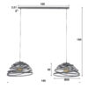 2e55-f529-4bf9-ba31-645bf9c8274c.jpg D - Hoyz - Hanglamp - 2xØ50 Halfronde Lampenkappen - Gedraaid Staaldraad