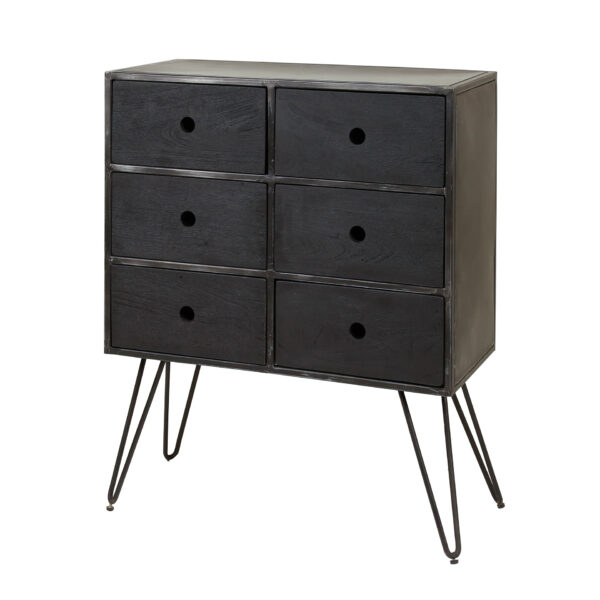 2e69-1c78-4e06-a55e-f95f4b6671bd.jpg D - Hoyz - Ladekast Yucon Black - 6 Laden - Zwart - 70x32x85