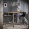 D - Bartafel 140x70 V-poot UIT ASSORTIMENT