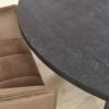 D - Eetkamertafel Yucon Black - Ø120 - Bruin - 120x120x77