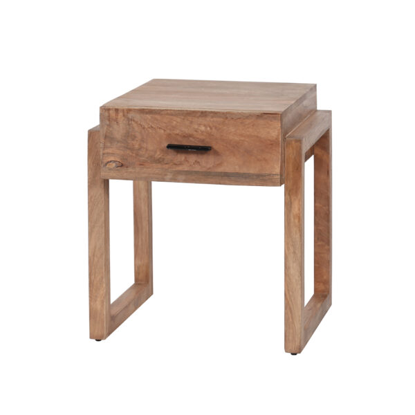 3033-b471-405e-abf1-38e71d55546c.jpg D - Hoyz - Nachtkastje Gobi - 1 Lade - Bruin - 45x40x45