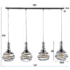 3098-1cf7-45aa-a7b7-7ccd38c23d85.jpg D - Hoyz - Hanglamp - 4 Lampen - Ø25 - Kegel Spiraal