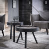 30c7-22f4-4fcb-a9f3-84cb9603dbcc.jpg D - Hoyz - Bijzettafel Teca - Ø45 - Zwart - Rond - 45x45x52