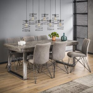 30d4-fb30-4448-9111-e73cc82d4ff9.jpg D - Hoyz - Eetkamertafel Grado - Hout - Industrieel - Grijs - 200x95x78