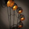 D - Industriele Vloerlamp - 8 Lampen - Spiralo - Vintage - Zwart