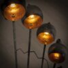 D - Industriele Vloerlamp - 8 Lampen - Spiralo - Vintage - Zwart