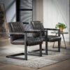 328a-9c31-47a2-a8a1-d640a9079730.jpg D - Hoyz - Fauteuil Vintage - Bruin - 2 Stuks
